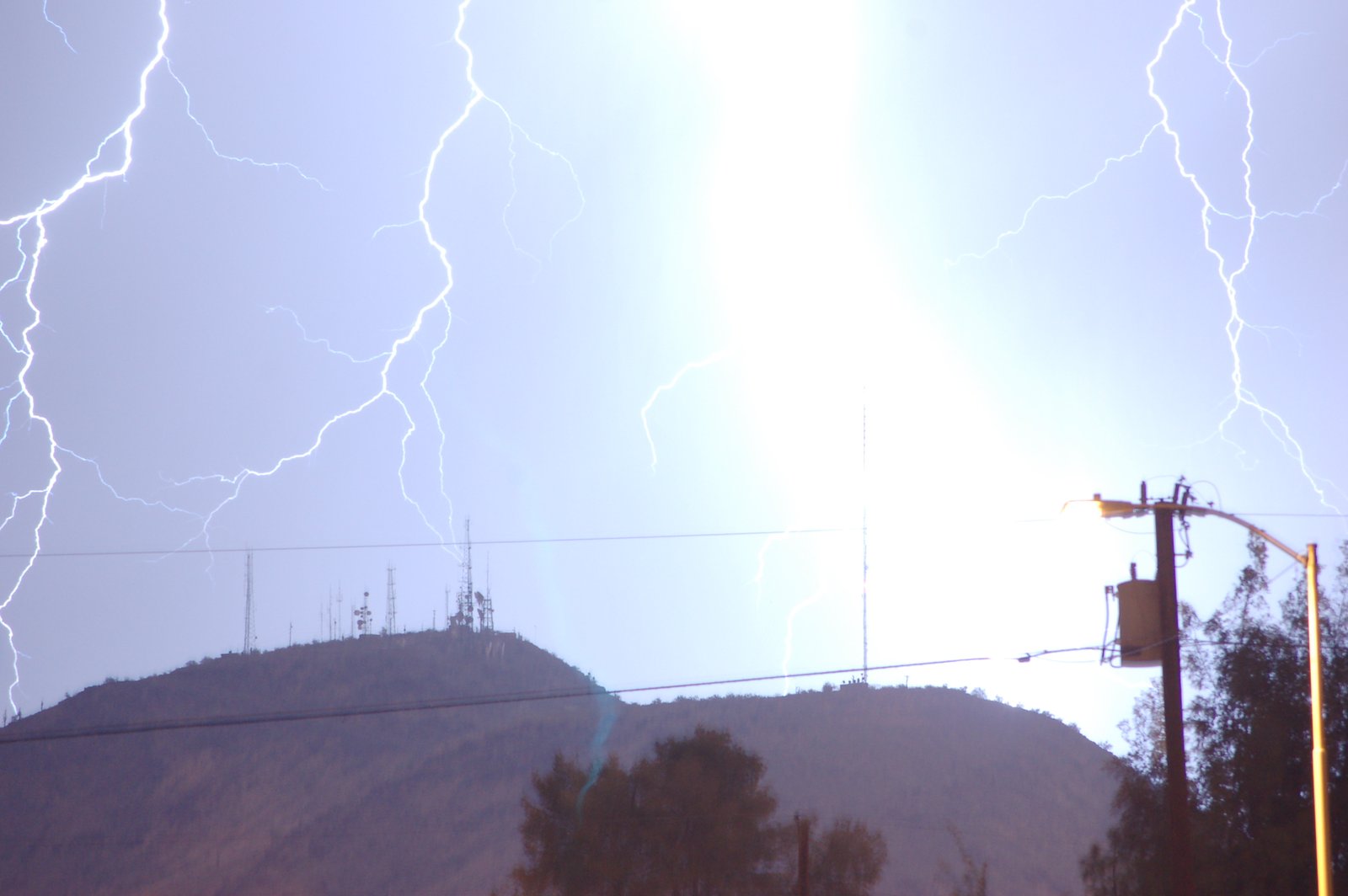 Lightning Strike, Lookout Mountain, Phoenix, AZ